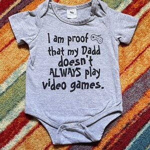 Baby Onesie “Video Game Dad”